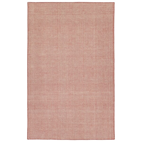 Indoor/Outdoor Eden Chevron Coral Polyester Rug - 2' x 3'