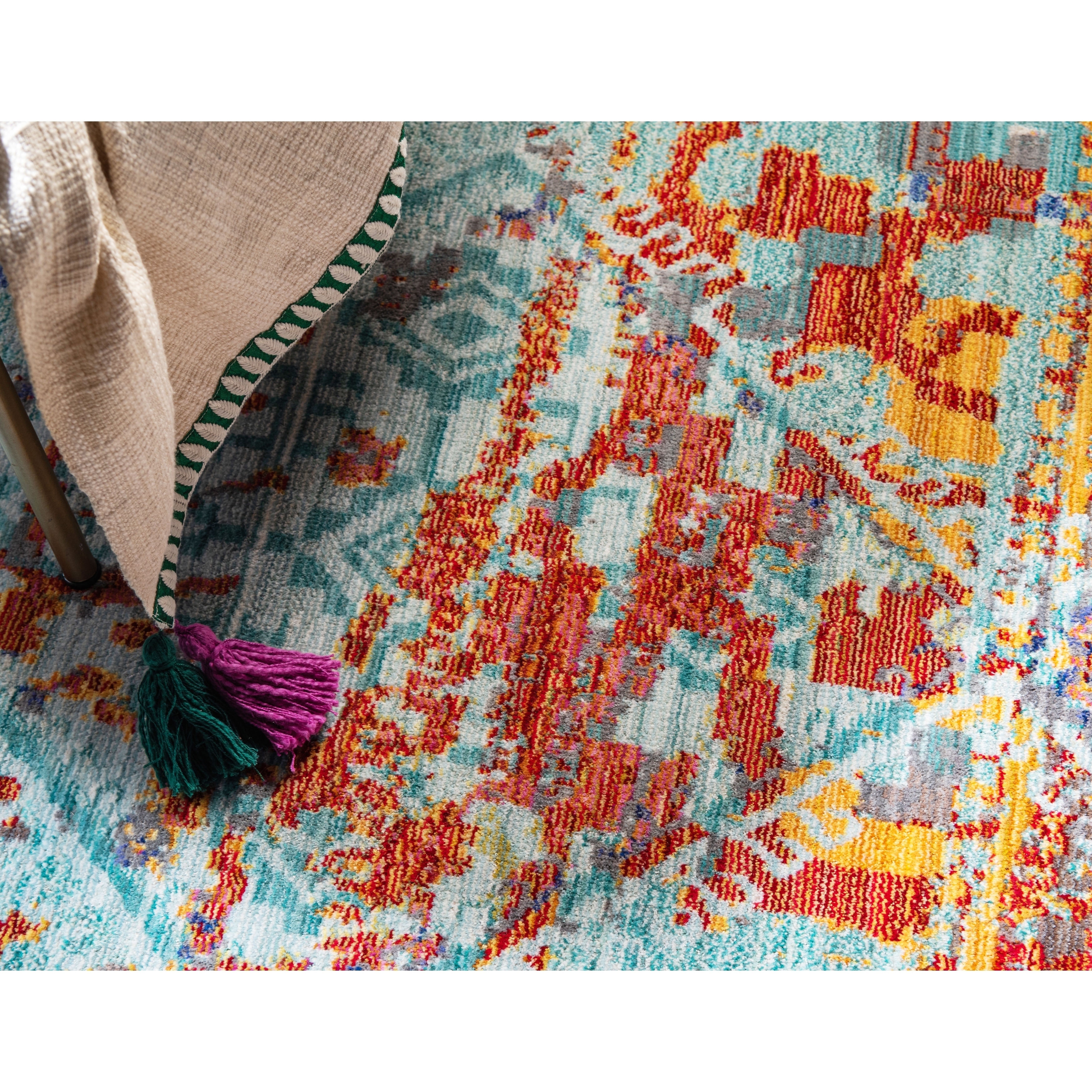 Unique Loom Maestro Austin Round Rug