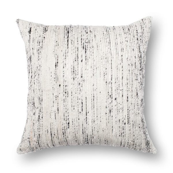 White and discount silver throw pillows