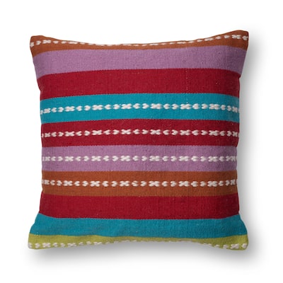 Woven Multi Stripe 22-inch Throw Pillow or Pillow Cover