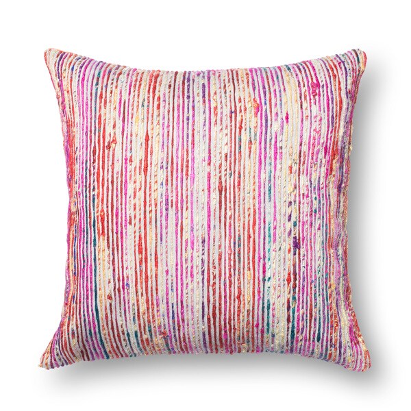 Textured Red Multi Stripe 22 Inch Throw Pillow Or Cover Textured Red Multi Stripe 22 Inch Throw Pillow Or Cover