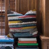 Woven Multi Uptown 22-inch Throw Pillow or Pillow Cover