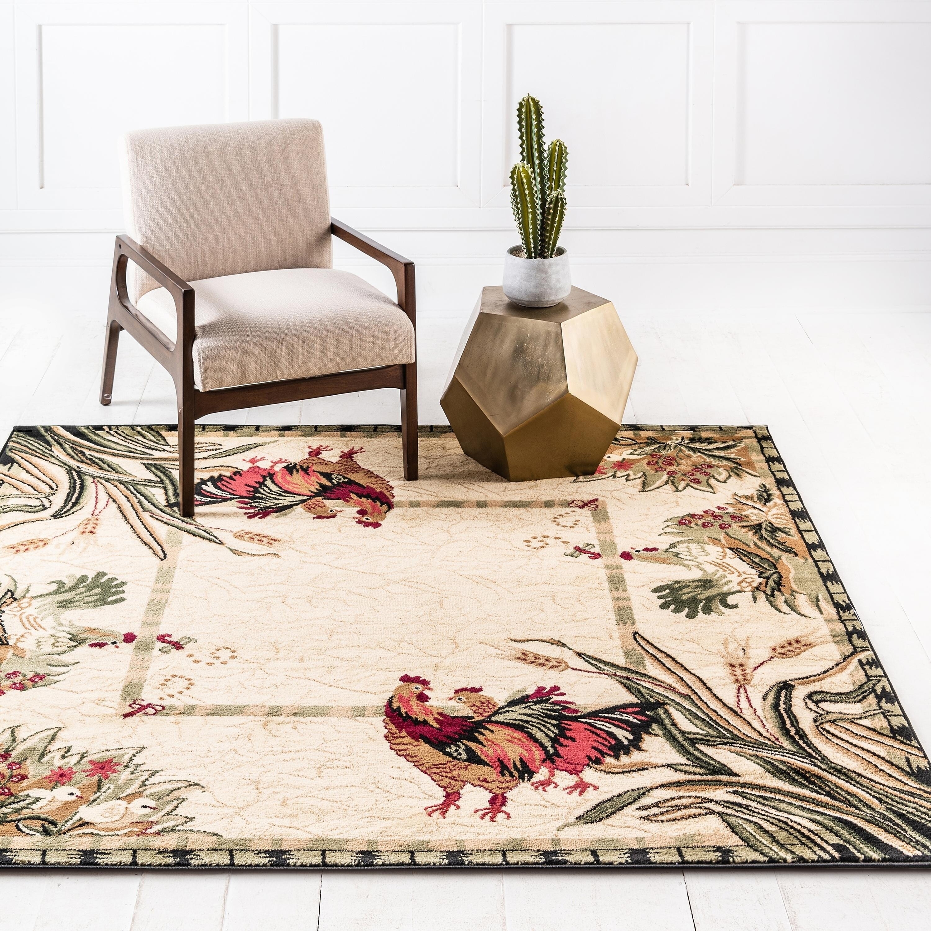 Unique Loom Farm Barnyard Area Rug