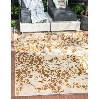 Safavieh Amherst Light Gray/Ivory 9 ft. x 12 ft. Indoor/Outdoor ...