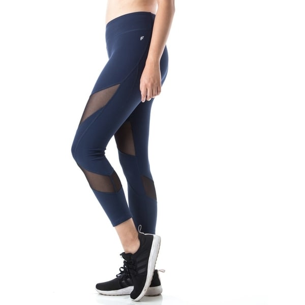 fila sport mesh printed yoga capris