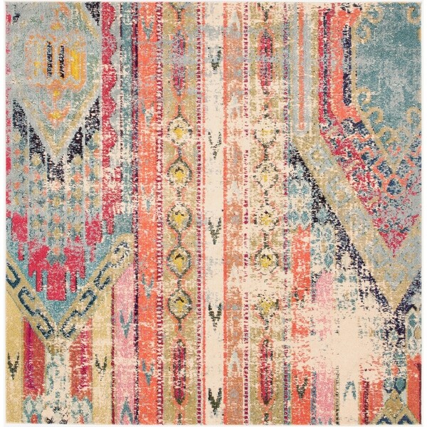 Unique Loom Yosemite Sedona Square Rug - Multi - 8' x 8'