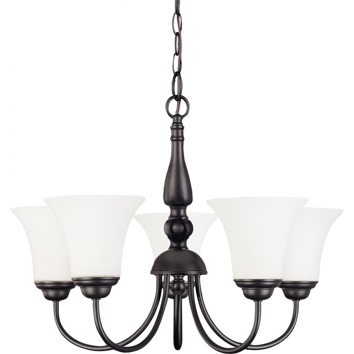 Dupont ES 5 Light Chandelier (Bronze Finish - Single Tier) - Chandeliers For Bedrooms by Overstock.com