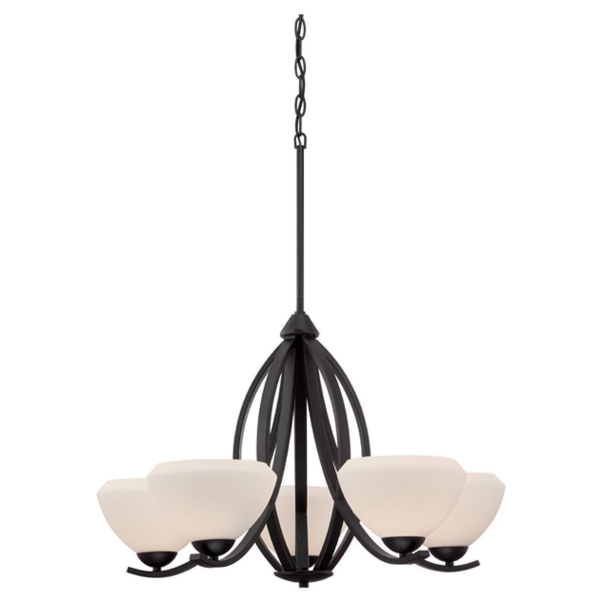 Bali 5 Light Chandelier (Textured Black) - Chandeliers For Bedrooms by Overstock.com