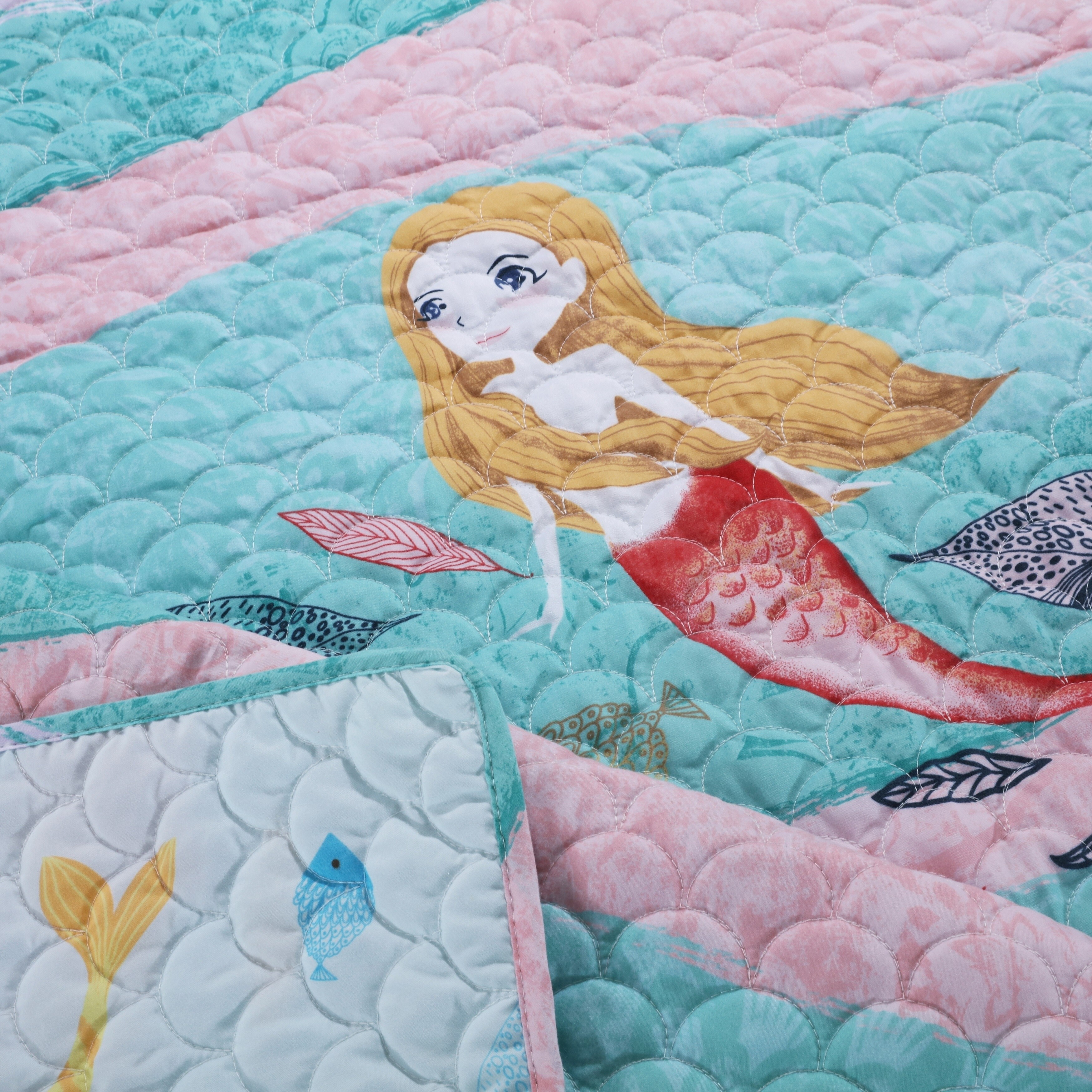 mermaid quilt set