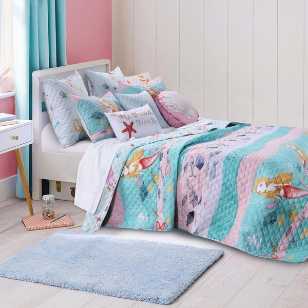 Mermaid 3-piece Quilt Set