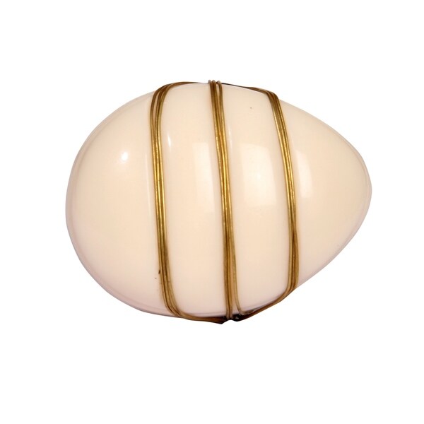 Intradeglobal's Luxe Collection - Resin Knob with Gold Wire - Set of 2 pcs - Clear