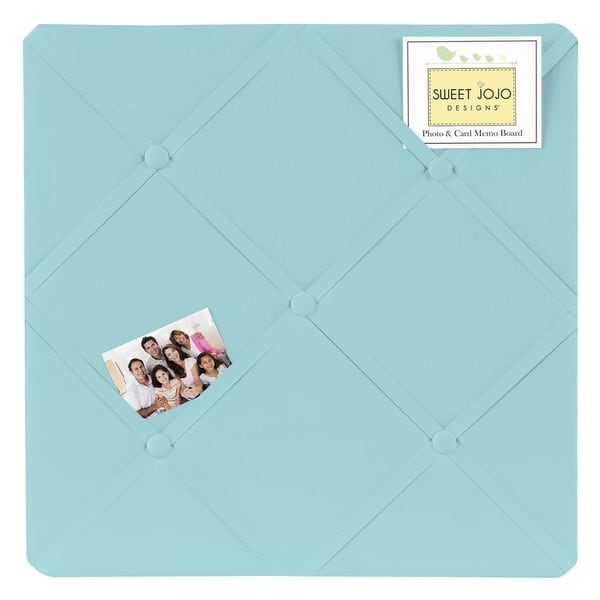 slide 2 of 2, Sweet Jojo Designs Turquoise Blue Memo Board