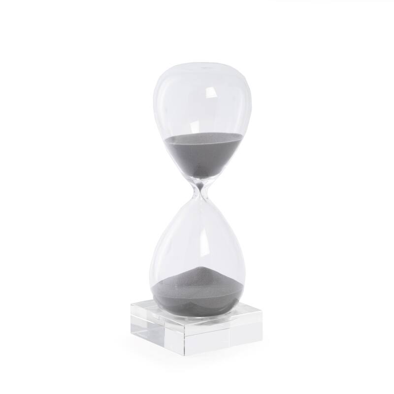 Infinity 60-minute Crystal Sand Timer - Grey