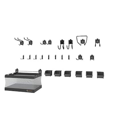 Gladiator GarageWorks 25-piece Accessory Starter Kit Deluxe - Multiple parts and accessoies