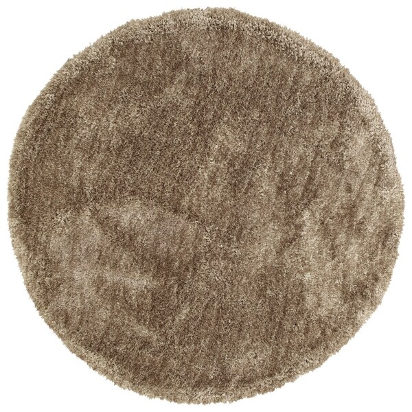 Hand-Tufted Silky Shag Chino Polyester Round Rug - 8' Round