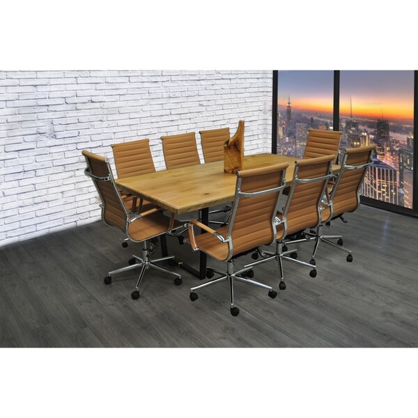 Shop Solis Castillo 9 Piece Solid Wood Conference Table Set