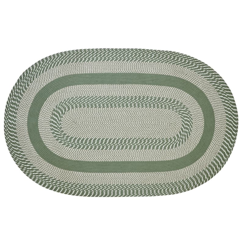 Better Trends Newport Braid Collection is Durable & Stain Resistant Reversible Indoor Utility Rug