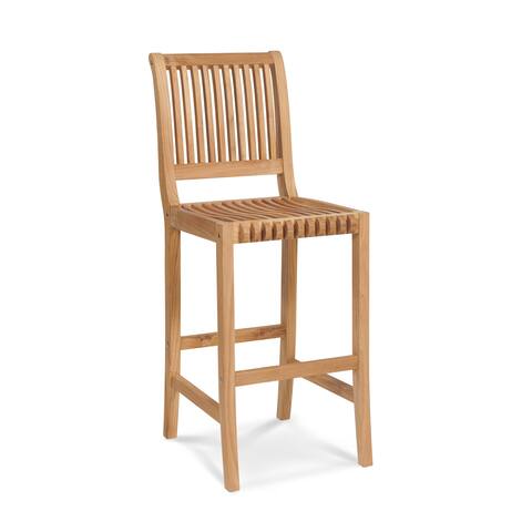 Palm Outdoor Teak Bar Chair