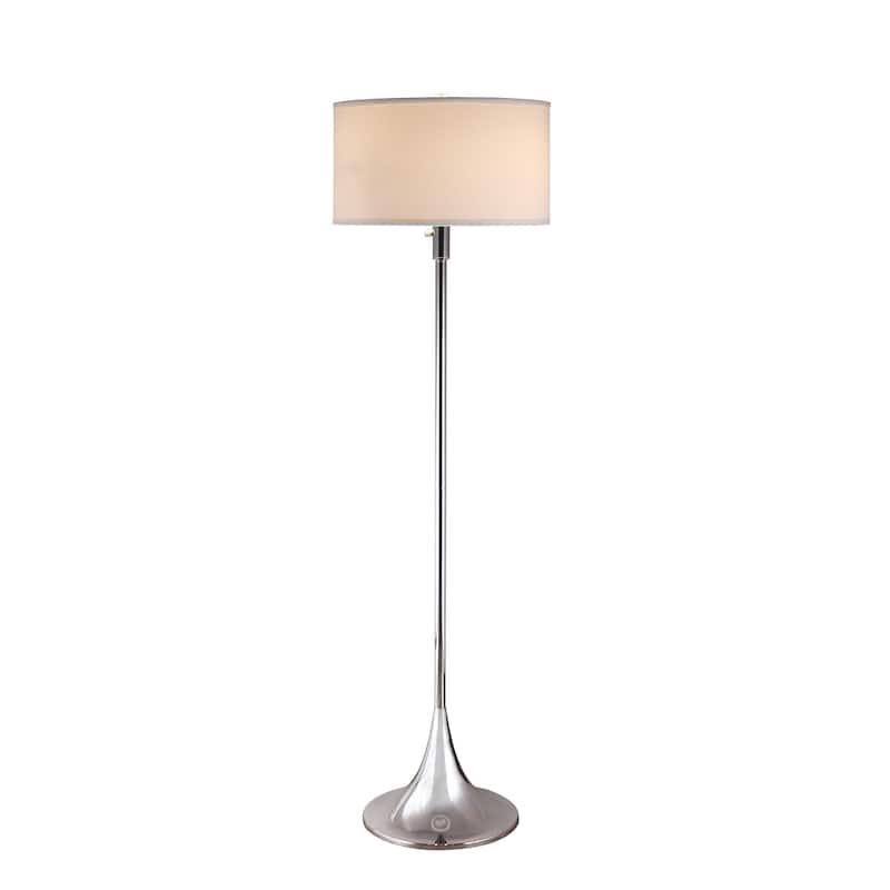 Artiva Florenza 63" Moden Chrome 2-light LED Floor lamp w/ Dimmer