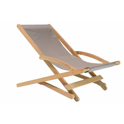 Stella Outdoor Teak Folding Lounge Chair