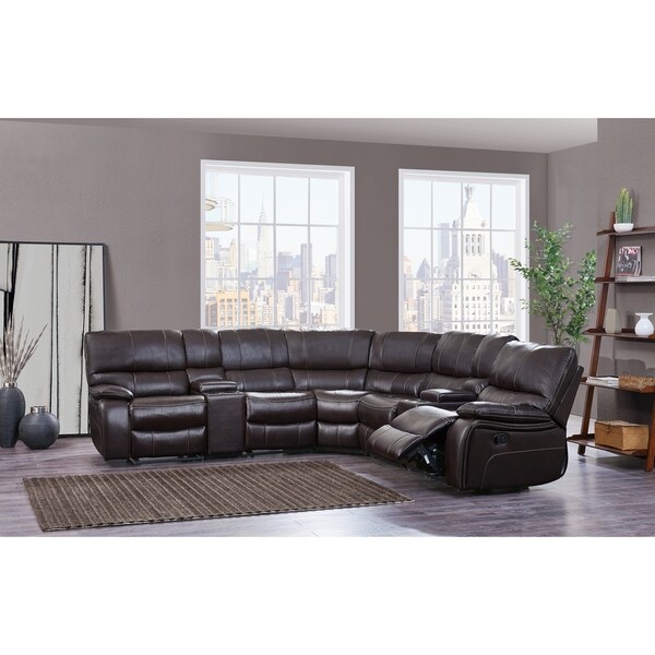 Global Furniture Espresso Reclining Sectional Free Shipping Global Furniture Espresso Reclining Sectional