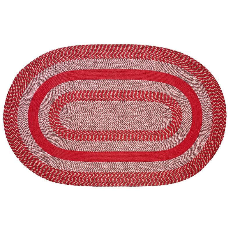 Better Trends Newport Braid Collection is Durable & Stain Resistant Reversible Indoor Utility Rug
