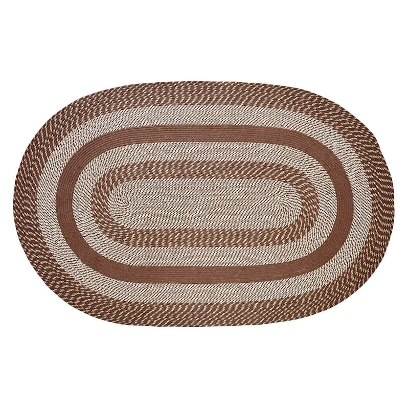Better Trends Newport Braid Collection is Durable & Stain Resistant Reversible Indoor Utility Rug