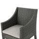 preview thumbnail 5 of 9, Giovani Outdoor 7-piece Rectangular Wicker Dining Set by Christopher Knight Home