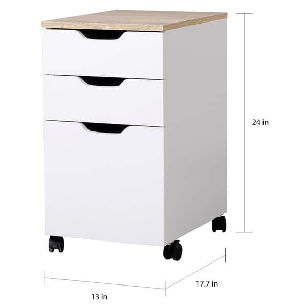 Shop 3 Drawer Rolling Storage Cabinet With Locking Wheels