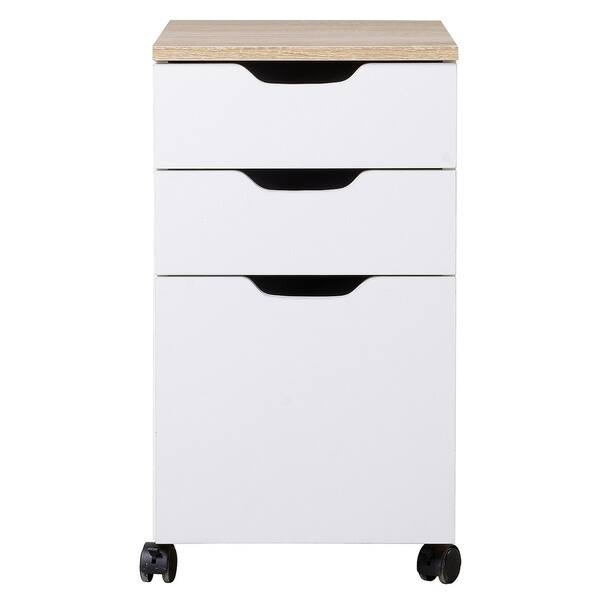 Shop 3 Drawer Rolling Storage Cabinet With Locking Wheels On