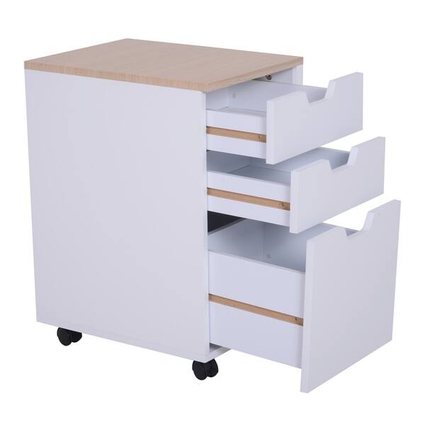 Shop 3 Drawer Rolling Storage Cabinet With Locking Wheels On Sale Overstock 18087016