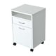 preview thumbnail 5 of 3, HomCom 24" Rolling End Table Mobile Printer Cart Nightstand Organizer - White