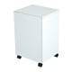 preview thumbnail 3 of 3, HomCom 24" Rolling End Table Mobile Printer Cart Nightstand Organizer - White