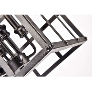 Henrietta Antique Black Iron Cage 4-light chandelier (Antique Black, 4-light, Iron Cage chandelier) - Chandeliers For Bedrooms by Overstock.com