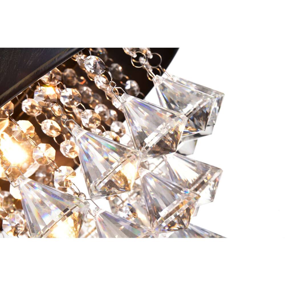Visalia Antique Black Single Light Crystal Pendant Chandelier On Sale