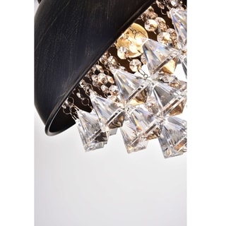 Visalia Antique Black Single Light Crystal Chandelier (Antique Black, Single Light, Crystal Chandelier) - Chandeliers For Bedrooms by Overstock.com