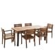 Avon Outdoor Rustic 7-piece Rectangular Acacia Wood Dining Set by Christopher Knight Home - Thumbnail 9