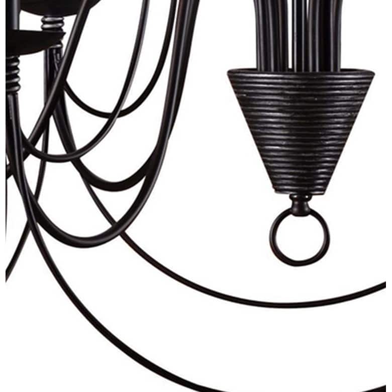 Blakely 9 light chandelier in Matte Black