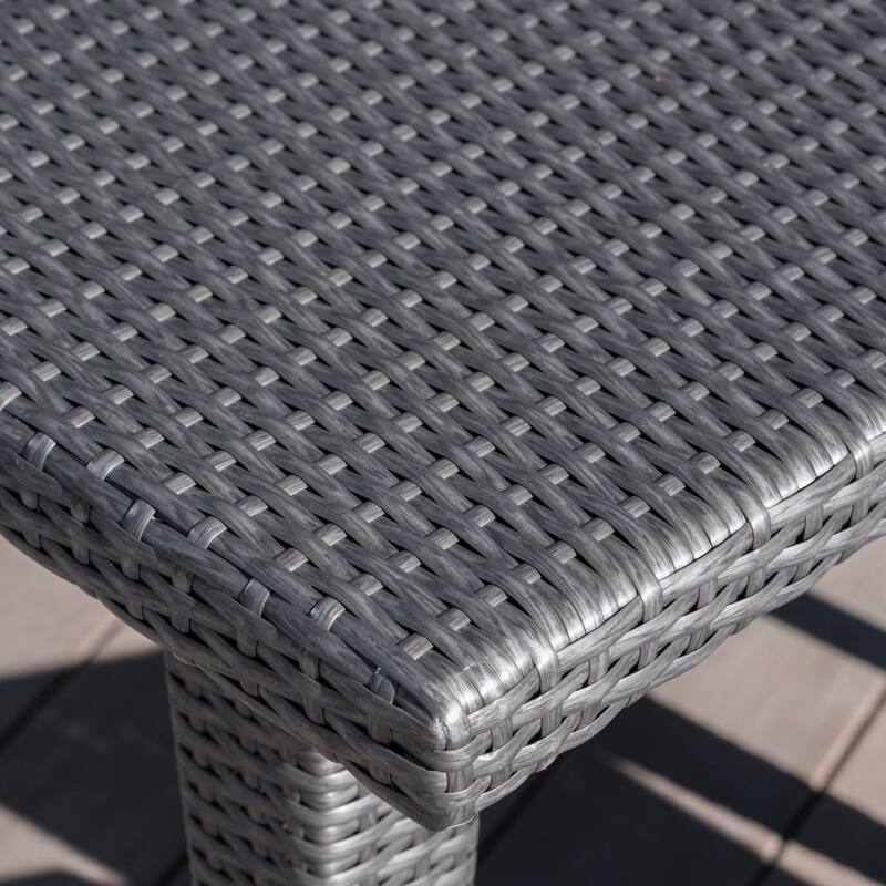 Lenox Outdoor 9-piece Rectangular Wicker Dining Set with Cushions by Christopher Knight Home