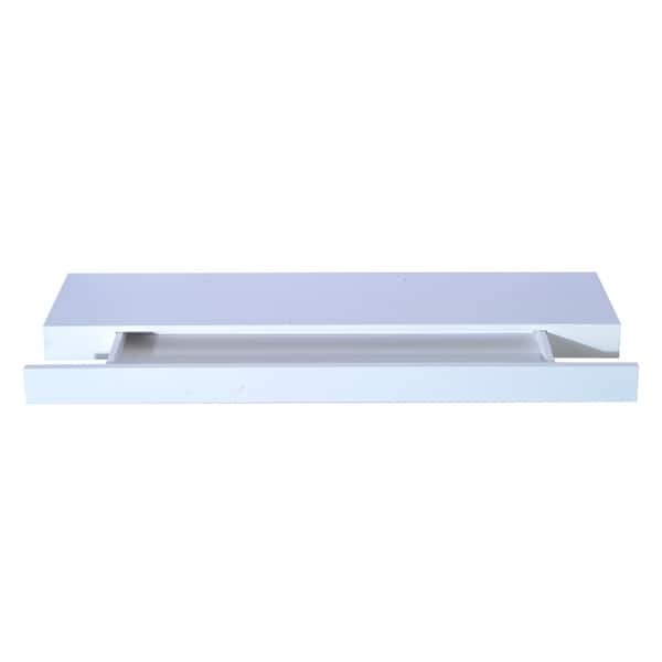 Shop Homcom 32 In Modern Wall Mounted Floating Storage Shelf With