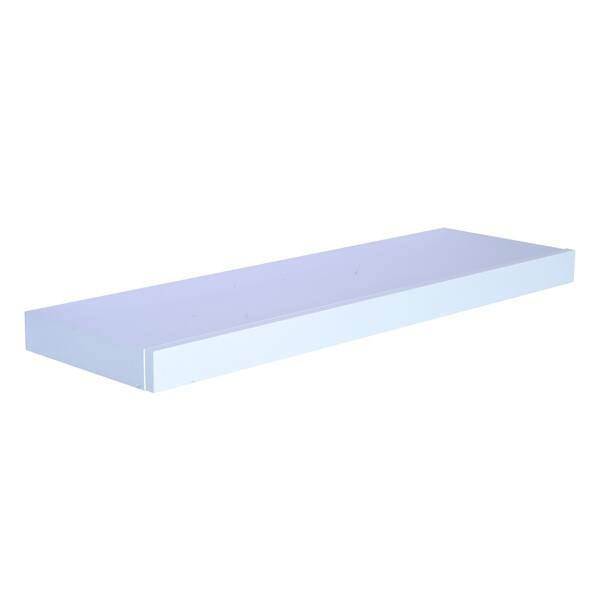 Homcom 32 In Modern Wall Mounted Floating Storage Shelf With Homcom 32 In Modern Wall Mounted