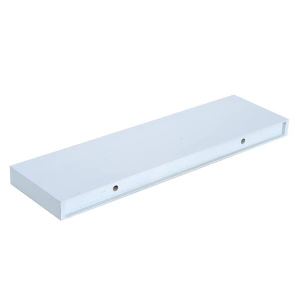 Shop Homcom 36 In Modern Wall Mounted Floating Storage Shelf With