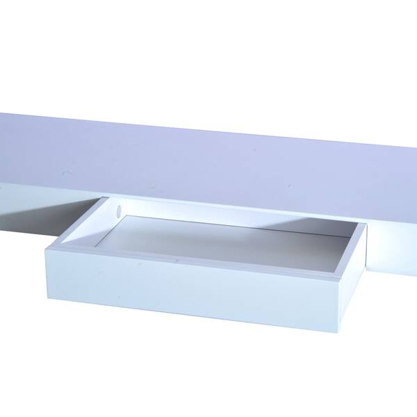 Shop Homcom 36 In Modern Wall Mounted Floating Storage Shelf With