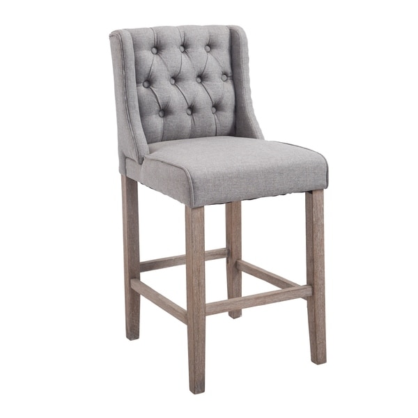 homcom tufted counter height bar stool