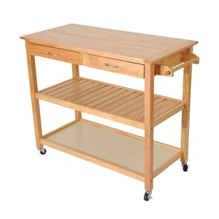 Winsome Wooden Storage Kitchen Utility Cart with Pull-out Cutting ... Winsome Wooden Storage Kitchen Utility Cart with Pull-out Cutting ...