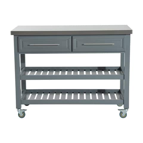 Buy Grey Kitchen Carts Online At Overstock Our Best Kitchen