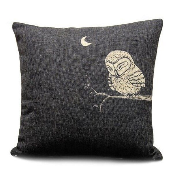 Shop Vintage Home Decor Cotton Linen Throw Pillow Cover Animal Owl ... Shop Vintage Home Decor Cotton Linen Throw Pillow Cover Animal Owl ...
