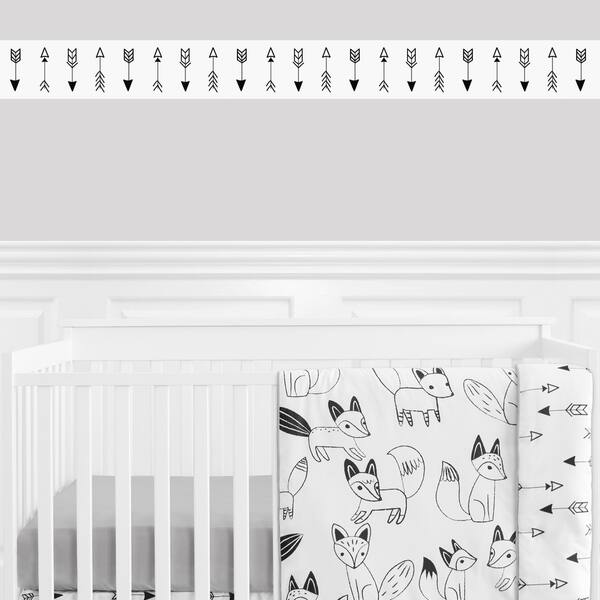 Sweet Jojo Designs Wall Paper Border for the Black and White Fox