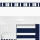 preview thumbnail 2 of 0, Sweet Jojo Designs Wall Paper Border for the Navy Blue and Gray Stripe Collection