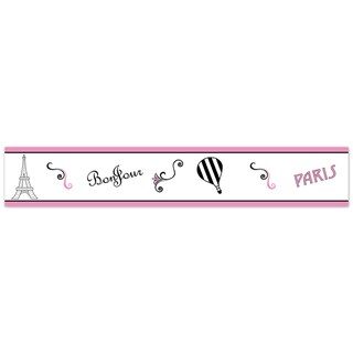Sweet Jojo Designs Wall Paper Border for the Paris Collection